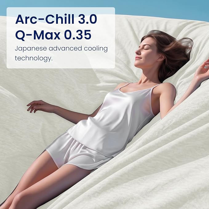 Topcee Cooling Blanket Throw 50"x70" for Hot Sleepers Summer Blanket | Absorbs Heat Cold Summer Blanket for Night Sweats & Menopause Q-Max>0.5 Lightweight Breathable Soft Double-Side Cooling