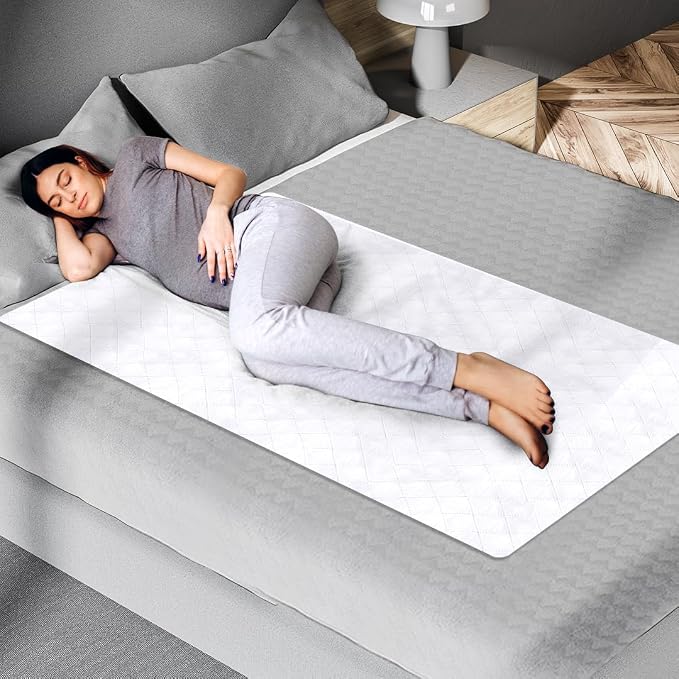 Epica Incontinence Bed Pads Washable Waterproof, 34"x52" (1 Pack), USA Made | 500 Washes, Reusable Heavy Absorbency Washable Pee Pads for Adults, Elderly & Pets - White