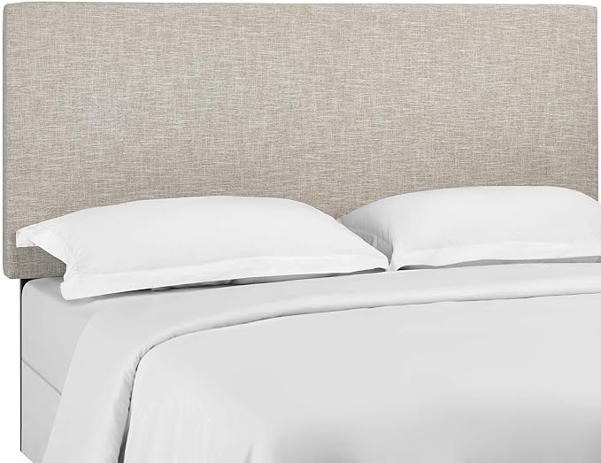 Modway Claire Linen Fabric Upholstered King and California King Headboard in Beige