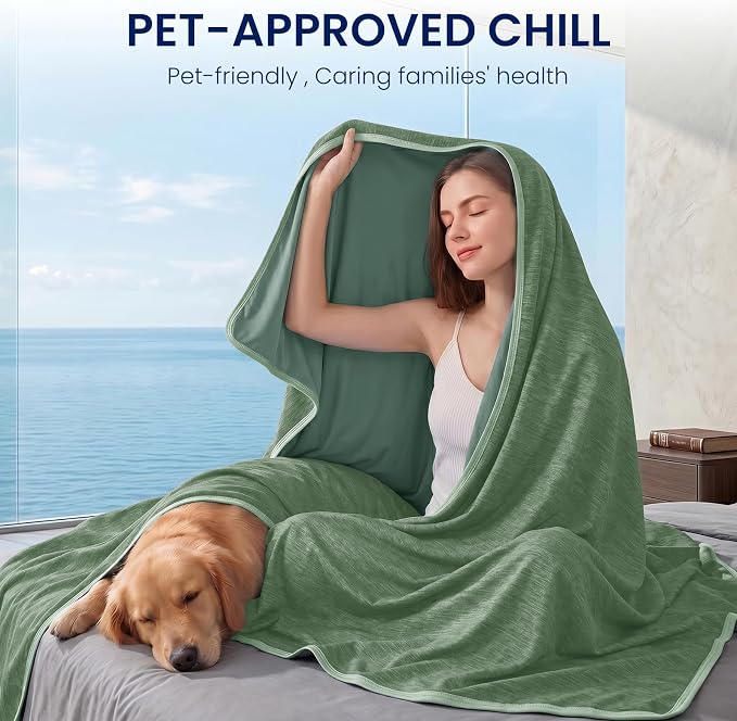 TOPCEE Cooling Blanket(60"x90"Twin Size)for Night Sweats Absorbs Heat to Keep Adults, Children Cool on Warm Nights, Q-Max 0.5 Cooling blankets for Hot Sleepers, Ultra-Cool Lightweight Blanket for Bed | Absorbs Heat Cold Summer Blanket for Night Sweats ...