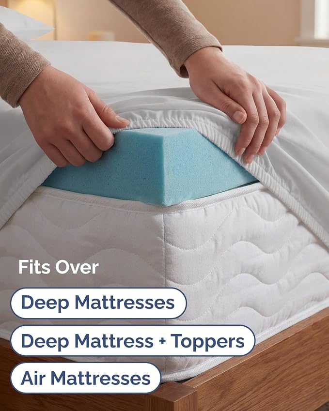 Extra Deep Twin XL Sheet Set - 4 Piece College Dorm Room - French Grey | College Dorm Room Essentials, Easy & Secure Fit, Ultra-Soft, Wrinkle & Fade Free, Comfy Sheets Set with Extra Deep Pockets