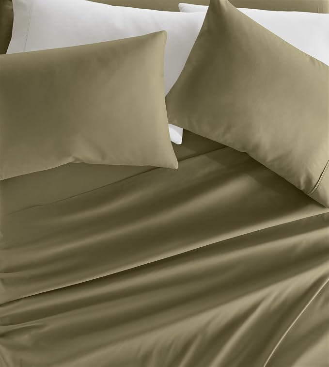 Linen Market Bed Sheets for Twin Size Bed (Sage) - Sleep Better Than Ever with These Soft and Cooling Twin Sheets - Deep Pocket Fits 16" Thick Beds - 3 Piece Twin Sheet Set