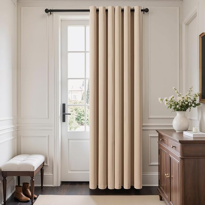MIULEE Closet Curtain for Open Closet Without Door Grommet Top 34x80 Inches | Covers Closet, Privacy Curtains for Room Divider, Sun/Light Blocking, Quality Fabric, Doorway
