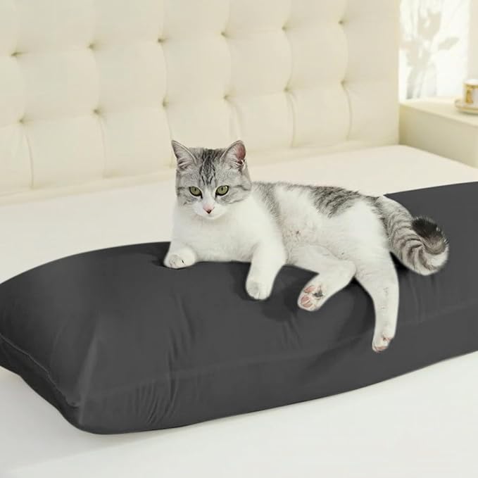SHOUREN Large Body Pillow,Long Bed Pillow for Adults,20x54in | Breathable,sweat-absorbing,skin-friendly,medium firmness for side sleepers,multiple application