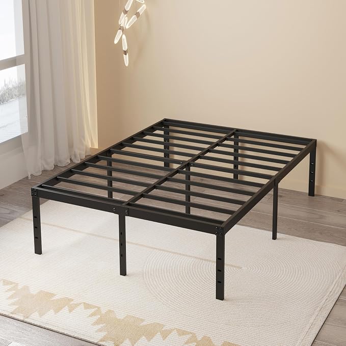 Maenizi California King Bed Frames, 20 Inch Heavy Duty Metal Platform with Steel Slat,