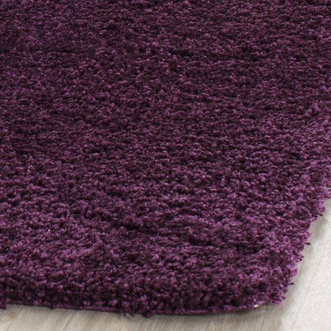 SAFAVIEH California Shag Collection Runner Rug - 2'3" x 21', Purple, Non-Shedding & Easy to Clean, Ultra Plush Thick Pile, Ideal for Hallway, Foyer, Entryway, Bedroom (SG151-7373)