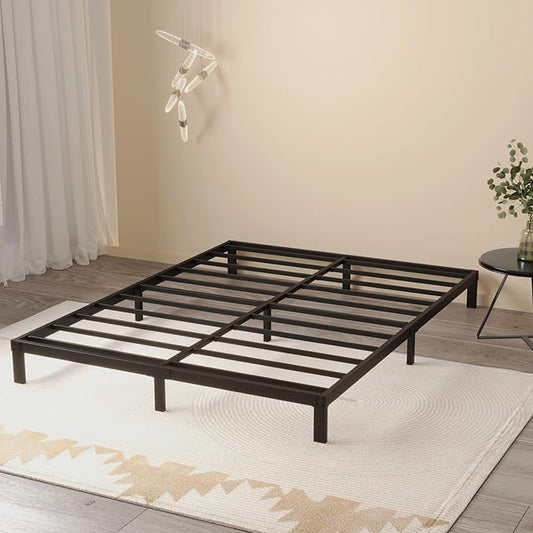 Maenizi 8 Inch Full Size Bed Frame, Metal Platform Bed Frame Full | No Box Spring Needed, Heavy Duty Support Up to 3000 lbs, Easy Assembly, Noise Free, Black