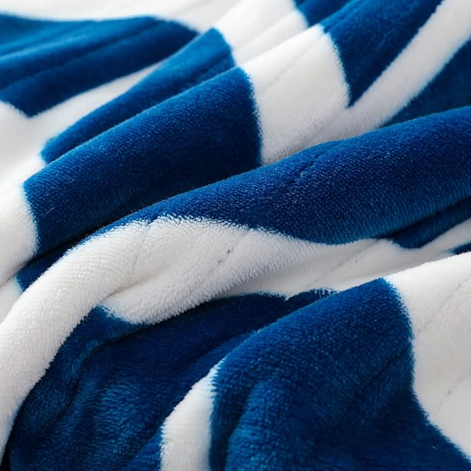 VENTIMI Heated Blanket Full, 9 Heat Levels & 2-10 Hours Auto Off, Navy | ETL & FCC, Fast Warming, 72" x 84", Flannel and Sherpa, Couch Bed Use, Machine Washable, Removable Controller