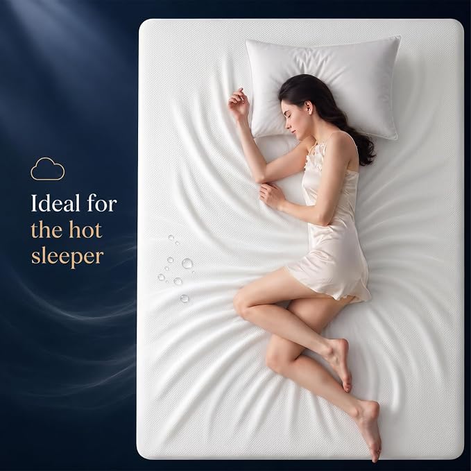 California King Mattress Protector Tencel Luxury 100% Waterproof Cover | Silky Soft & Breathable,Cooling Mattress Pad Cover California King Fitted 18" Deep Pocket Noiseless,72"x84"