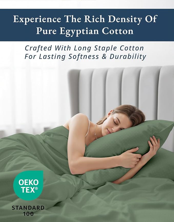 LANE LINEN Bed Sheets California King Size Set Sateen Weave - Iceberg Green | Split Cal King Sheets Sets For Adjustable Bed - 4-Piece Set, For A Luxurious Night's Sleep, Elevates A Master Suite