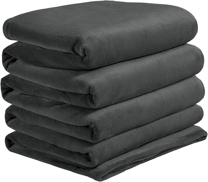 BEDELITE Fleece Blanket Soft Oversized Bed Blanket Charcoal Grey 120"x120" | Ultra Soft Plush Fleece, Lightweight Warmth, All Season Comfort, Fade Resistant, Machine Washable, Perfect for Sharing
