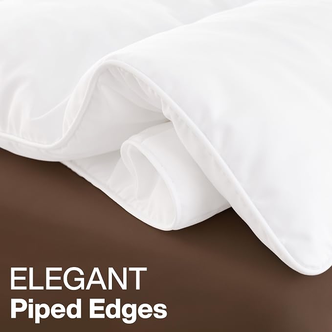 Utopia Bedding Full Size Comforter, Duvet Insert, White, 82 x 86 Inches | Soft and Fluffy Down Alternative Bed Comforter, All Season, Breathable, Corner Tabs, Box Stitched, Durable, Machine Washable