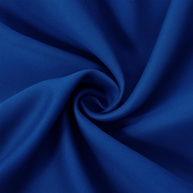 Blackout Curtains 52 x 95 inch/Royal Blue Curtains Set of 2 Panels/Thermal Insulated Room Darkening Bedroom Curtains
