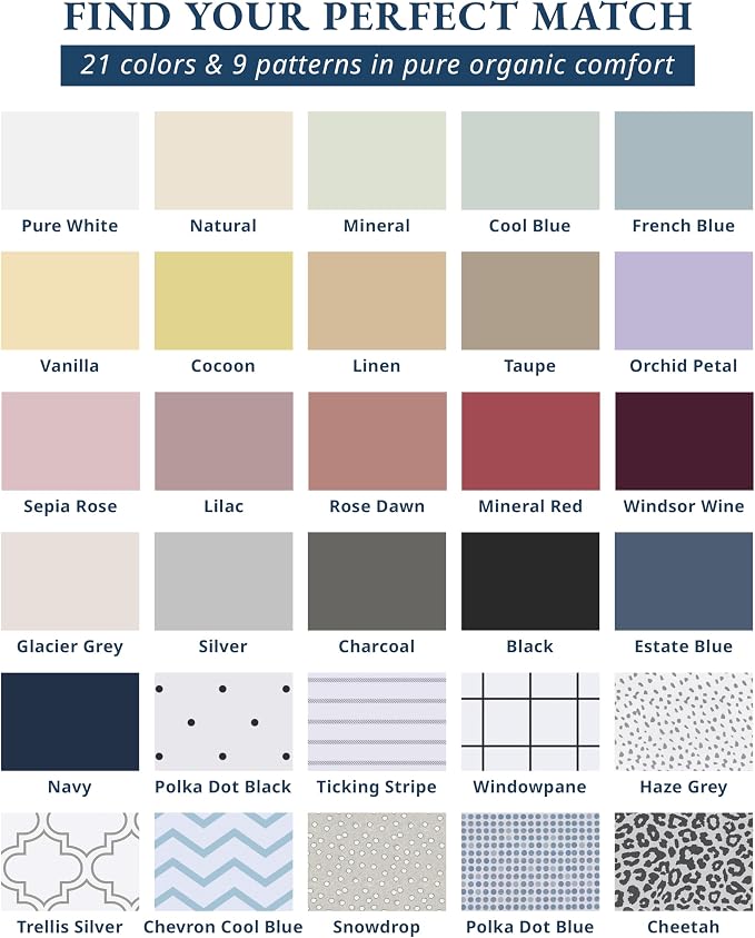 LANE LINEN 100% Organic Cotton Sheets Set, Long- Staple Percale Weave Ultra Soft Best- Bedding Sheets for Bed, GOTS Certified, Fits Mattress Upto 15inch Deep Pocket (King, Taupe)