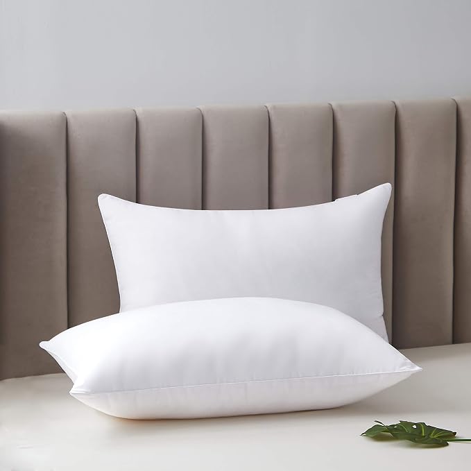 Acanva Bed Pillows for Sleeping, Cooling Hotel Quality with Premium Soft 3D Down Alternative Fill for Back, Stomach or Side Sleepers, King (Pack of 4), White
