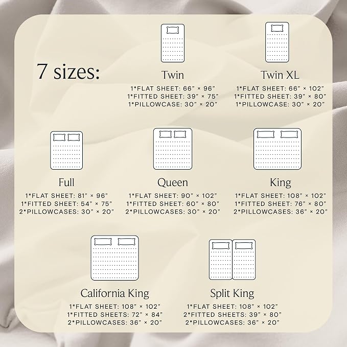 LuxClub Twin Size Sheets Set, Cooling & Soft Deep Pocket Bed Sheets, 3PC | LuxClub Silky Fitted Sheet & Pillowcase Sets, Breathable Hotel Luxury Bedding for Mattress Wrinkle Free, Linen