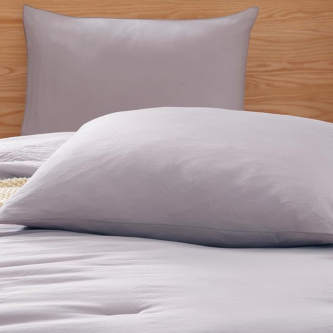 Twin XL Comforter Set- 5 Pieces Prewashed Bed in a Bag Twin Bedding Sets | Soft All Season Comforter with Sheets, Pillow Sham & Pillowcase, Lilac
