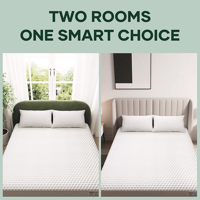 OhGeni 100% Waterproof Mattress Protector, Fitted Sheet,Full-2 Pack with Stretchable Pockets, Deep Sleep Noiseless Soft. Cooling Fitted Sheets,Washable Bed Cover Over 99 Count Hex Bumps