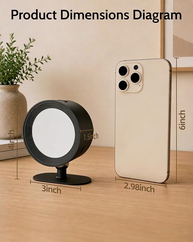 LED Wall Mounted Lights, Rechargeable Wall Sconces, 3 Color Temps, Remote & Touch, 360° Rotating and Dimmable for Bedroom, Bedside & Reading (Black, 3 Pack)