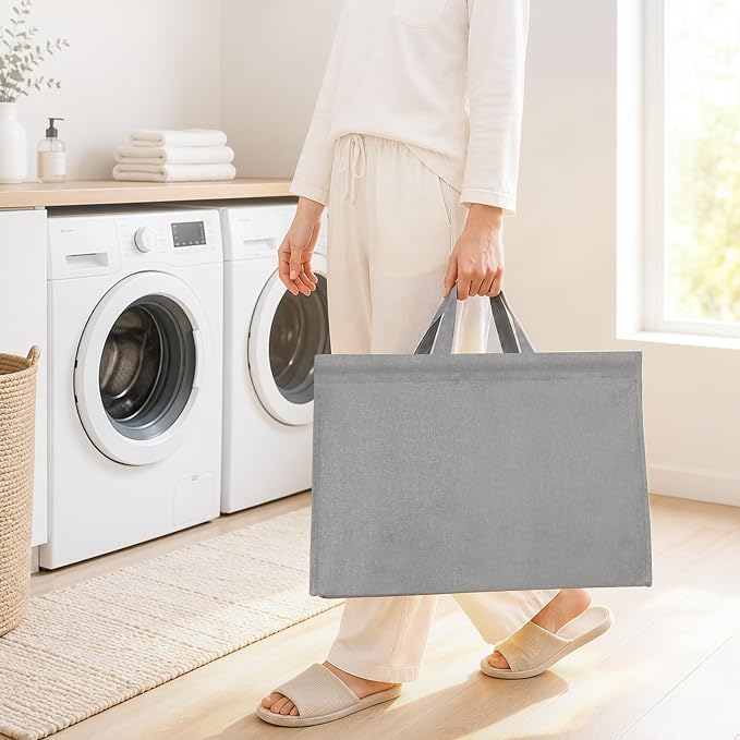 STO STO 3-Tier Vertical Rolling Laundry Hamper, Removable Bags, Gray Faric | 120L Capacity, Space-Saving Vertical Design, Rust-Resistant Steel Frame, Lockable Wheels, Ideal for Apartments & Small Spaces