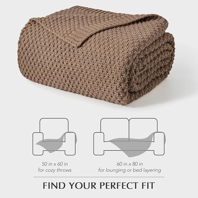EVERGRACEHOME Chunky Chenille Knit Throw Blanket, 60 x 80, Rosewood | Sculpted Moss Stitch, Chic Modern Farmhouse, All-Season Warmth, OEKO-TEX® Certified, Elegant Blanket for Couch, Bed, Sofa