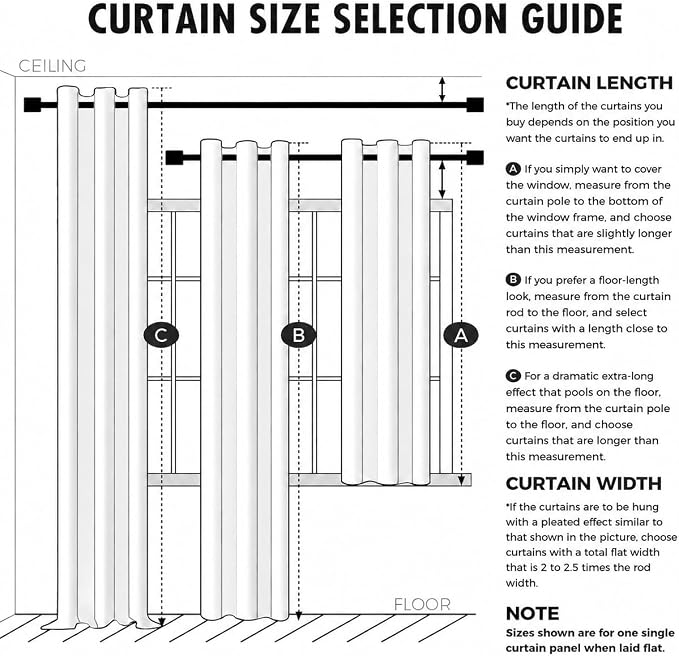 MIULEE Beige Blackout Bedroom Curtains Drapes 105 Inch Long 52"x105" | Grommet Top, Room Darkening Window Drapes, Privacy Protection, Thermal Insulated, Heat Blocking, Light Blocking