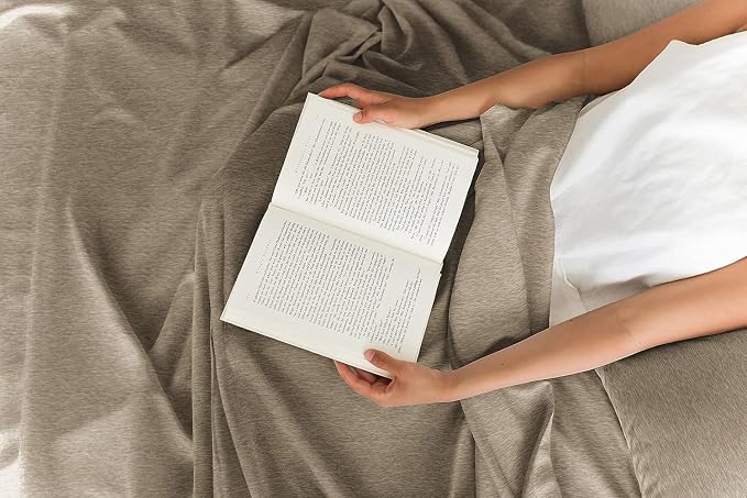 Full 6 Piece Bed Sheet Set - Breathable & Cooling Sheets - Heathered Beige | Ultra-Soft Hotel Luxury Bedding Set with 8-16 Inch Deep Pockets, 1 Flat & 1 Fitted Sheet & 4 Pillowcases, Wrinkle & Fade Free