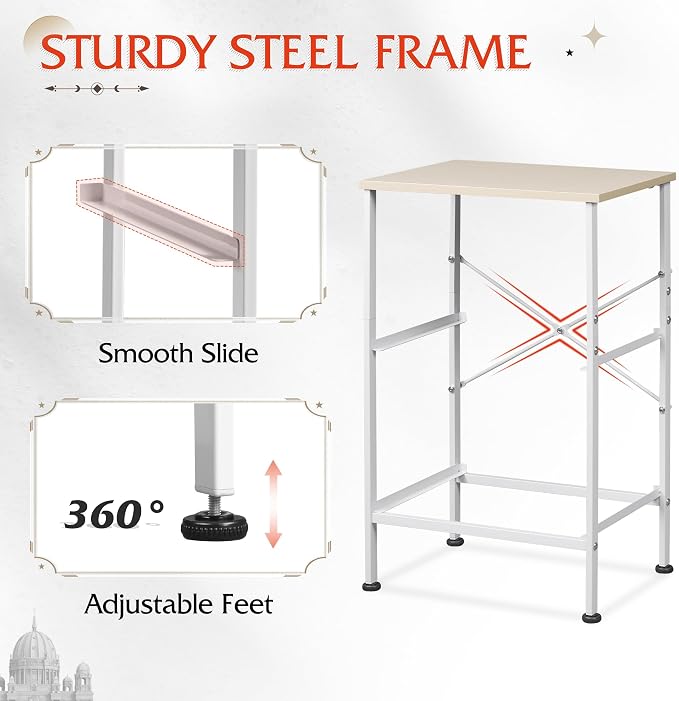 WLIVE Nightstand, Nightstand with 2 Drawers, Bedside Furniture, Night Stand, Small Dresser for Bedroom, College Dorm, End Table with Fabric Bins, Dormitory, Light Grey