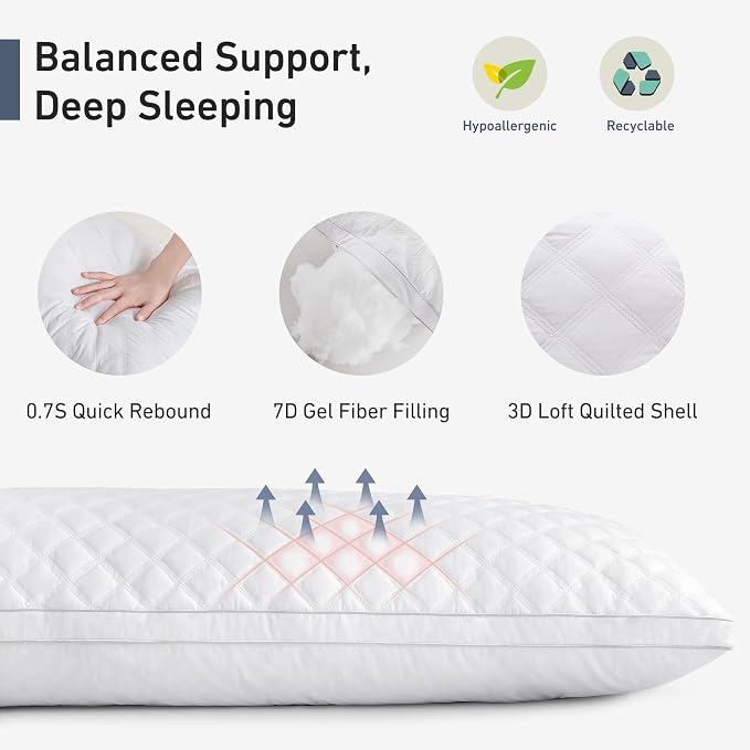 Leeden Adjustable Body Pillow 21 x 54 for Side Sleepers White | Soft polyester padding delivers full-body support for side sleepers, maternity rest, reading and daily relaxation.