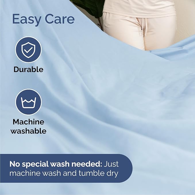 Cal King 6 Piece Bed Sheet Set - Breathable & Cooling Sheets - Baby Blue | Ultra-Soft Hotel Luxury Bedding Set with 8-16 Inch Deep Pockets, 1 Flat & 1 Fitted Sheet & 4 Pillowcases, Wrinkle & Fade Free