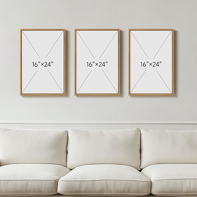 Framed Boho William Morris Floral Canvas Wall Art for Living Room, 3 Piece | Vintage paintings, Rustic farmhouse, Botanical artwork, 16x24 inch, Bedroom, Hallway, Office decor
