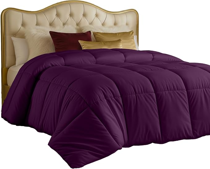 Utopia Bedding Duvet Insert, Twin Comforter 64 x 88 Inches, Plum | Cozy All Season Comforter for Kids and Teens, Unisex, Down Alternative Fill, Soft Microfiber Shell, Machine Washable.