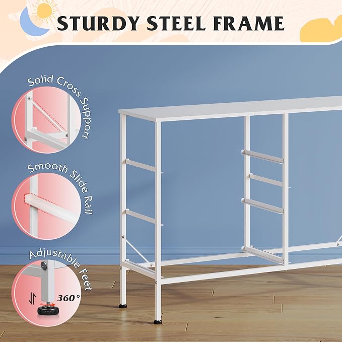 WLIVE 5 Drawer Fabric Dresser for Bedroom, Wide Storage Chest, Tie-dye | 5-drawer wide fabric dresser with steel frame, multipurpose bedroom living room hallway dorm closet storage organizer