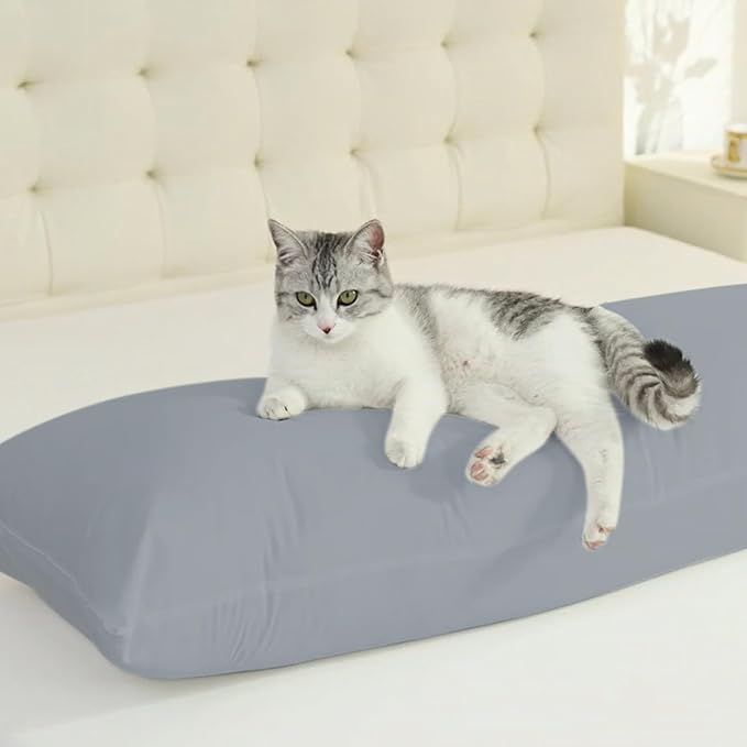 SHOUREN Large Body Pillow,Long Bed Pillow for Adults,20x54in | Breathable,sweat-absorbing,skin-friendly,medium firmness for side sleepers,multiple application