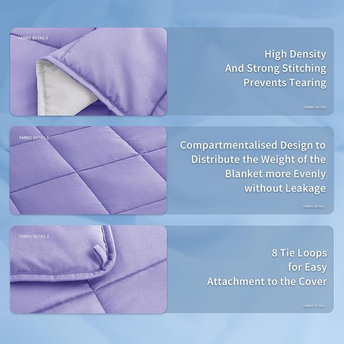 Weighted Blanket (20lbs 80"x87" King Size) Soft Cooling Heavy Blanket Sleeping, Apply to 190-210 lbs Body, Thick Breathable Blanket with Glass Bead, Easy Care