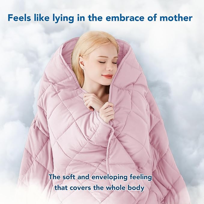 Weighted Blanket (20lbs 80"x87" King Size) Soft Cooling Heavy Blanket Sleeping, Apply to 190-210 lbs Body, Thick Breathable Blanket with Glass Bead, Easy Care