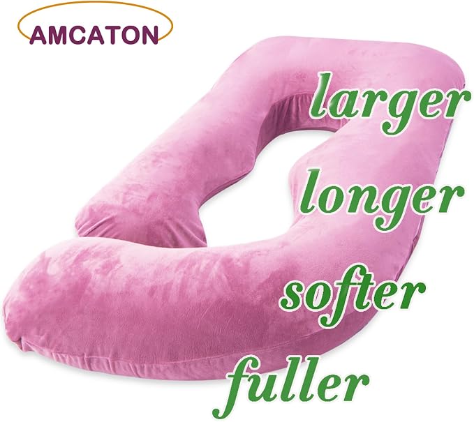 60 Inch Pregnancy Pillow for Sleeping (Purple) | Extra Large U Shaped Body Pillow, Maternity Pillow for Pregnant Women