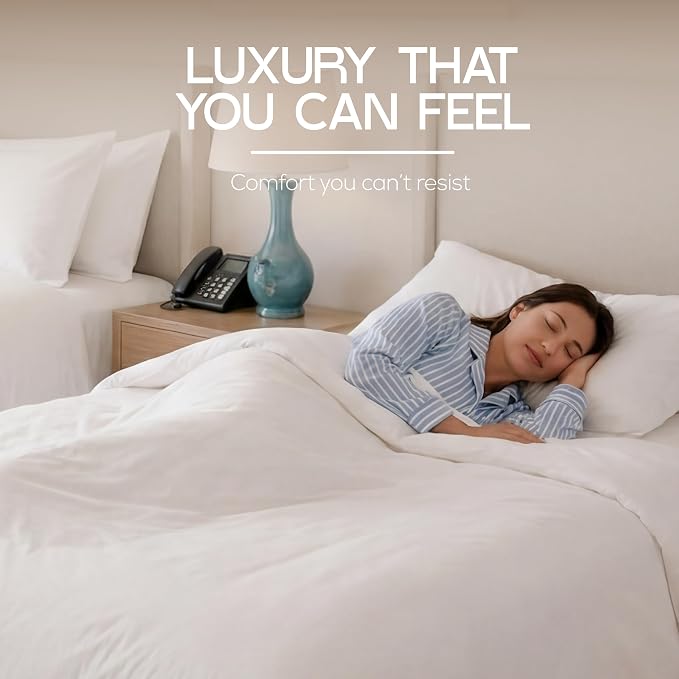 Bulk 10-Pack Hotels Twin Duvet Cover Set for Resort & Guest House, White | Commercial Bedding Set with 10 Duvet Covers (68x90") and 10 Pillow Shams (20x26") with 2" Flange. Comforter Not Included.