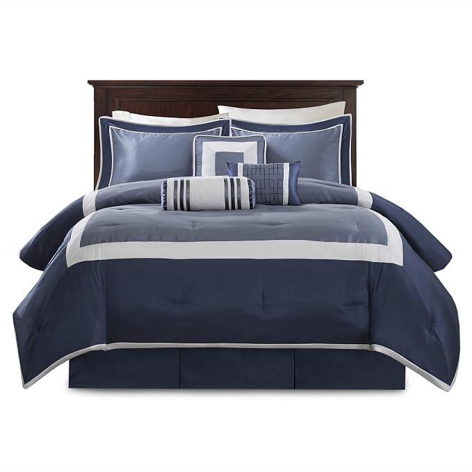 Madison Park Deluxe Hotel Style Comforter Set, 7PC Queen Bedding Set