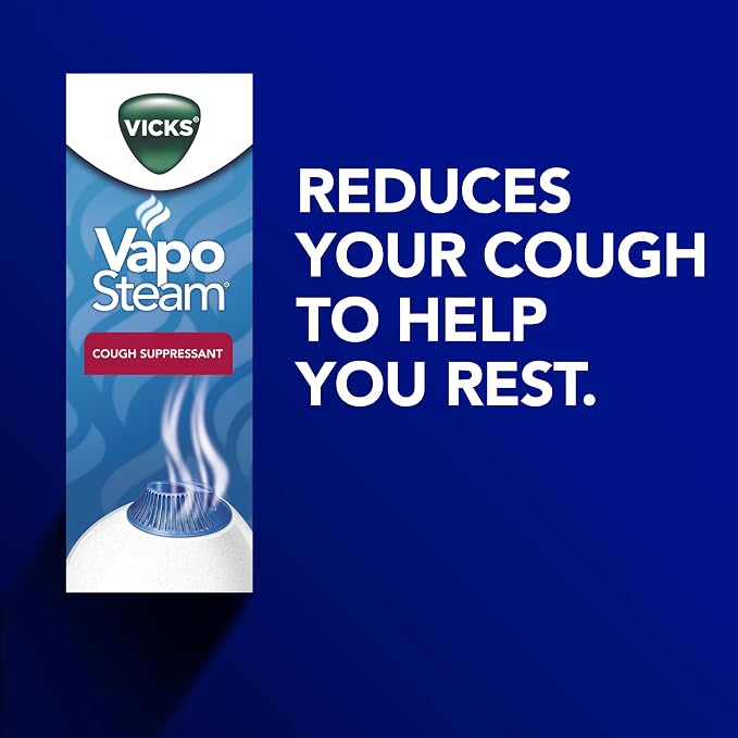 Vicks Warm Steam Vaporizer & Humidifier 1.5 Gallon Tank for Small and Medium Rooms, Night Light, Works with VapoPads and VapoSteam (Pack of 2)