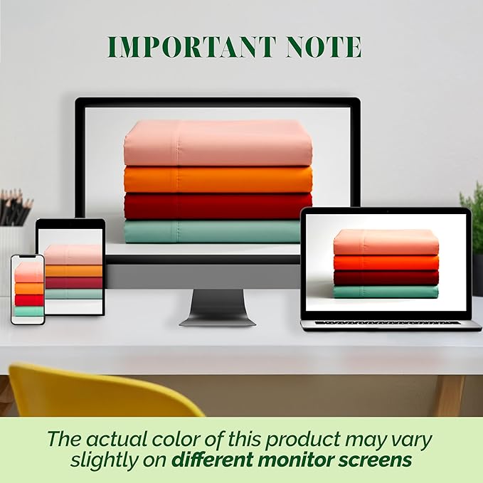 Elegant Comfort Luxurious 1500 Premium Hotel Quality Microfiber Three Line Embroidered Softest 4-Piece Bed Sheet Set, Wrinkle and Fade Resistant, Full, Red