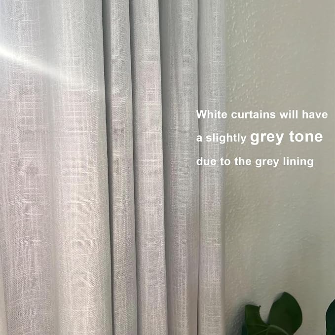 Vision Home White Pinch Pleated Full Blackout Curtains Thermal Insulated Window Curtains 108 inch for Living Room Bedroom Room Darkening Pinch Pleat Drapes with Hooks Back Tab 2 Panel 40" Wx108 L