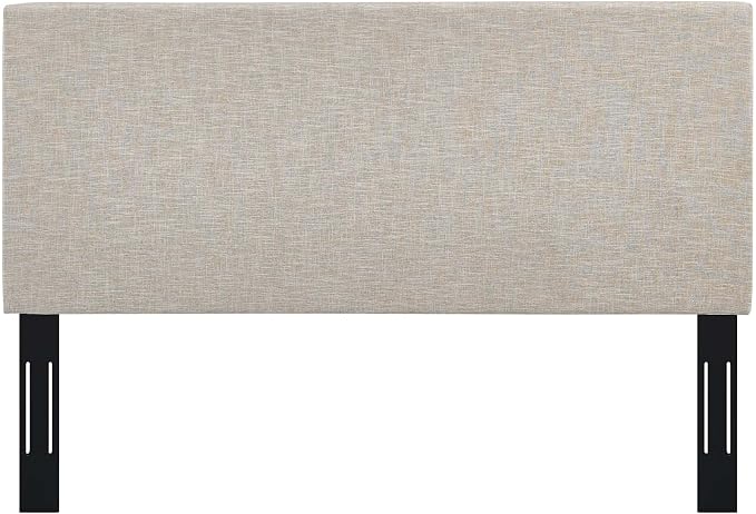 Modway Claire Linen Fabric Upholstered King and California King Headboard in Beige