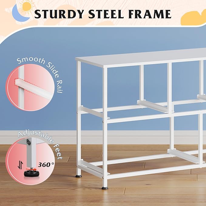 WLIVE 5 Drawer Dresser for Bedroom, Wide Chest of Drawers, A-Pink | 5 roomy fabric drawers, Wide storage design, Bedroom or closet use, Sturdy steel frame, Smooth wood tabletop