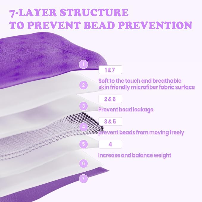 Weighted Blanket - 2 lbs Purple Minky Heavy Blanket, 20"x30", Small Size Breathable Lap Blanket