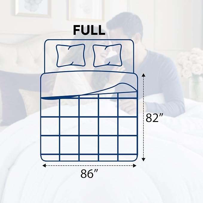 Utopia Bedding Duvet Insert, Full Size Comforter 82 x 86 Inches, White | Cozy All Season Comforter for Kids and Teens, Unisex, Down Alternative Fill, Soft Microfiber Shell, Machine Washable.