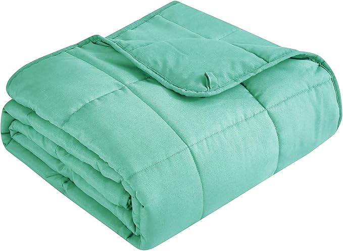 Weighted Blanket for Adults (20 lbs, 60" x 80") Queen Size Soft Cooling Heavy Blanket Sleeping, Apply to 190-210 lbs Body, Thick Breathable Blanket with Glass Bead, Easy Care