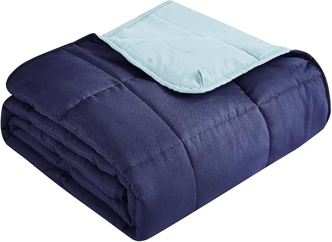 Weighted Blanket for Adults (15 lbs, 60" x 80") Queen Size Soft Cooling Heavy Blanket Sleeping, Apply to 130-160 lbs Body, Thick Breathable Blanket with Glass Bead, Easy Care