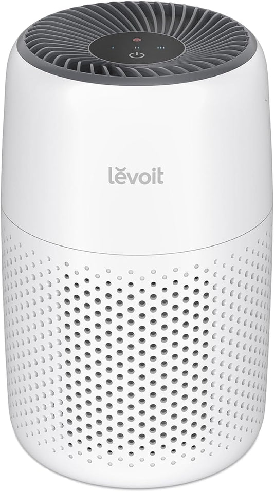 Levoit Air Purifiers for Bedroom Home Pets Dorm Room, Small Air Purifiers | Filter Cleaner with Fragrance Sponge, Filters Smoke, Allergens, Pet Dander, Odor, Dust, Office, Desktop, Core Mini-P, White