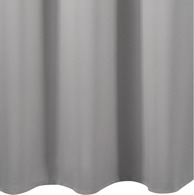 Blackout Curtains 42 x 95 inch/Light Grey Curtains Set of 2 Panels/Thermal Insulated Room Darkening Bedroom Curtains
